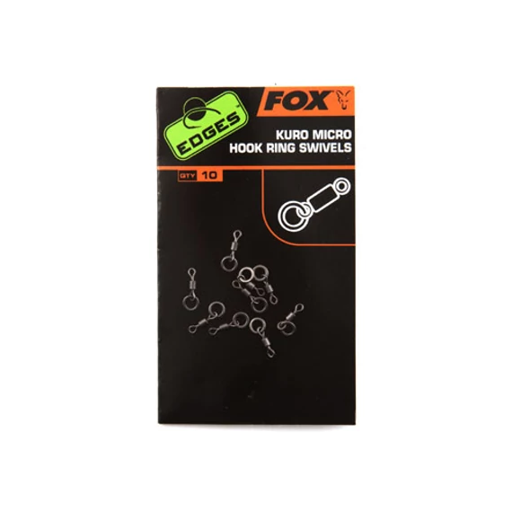 EDGES™ Kuro Micro Hook Ring Swivels - x 10