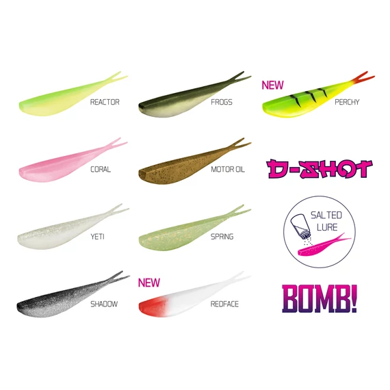 BOMB! Gumihal D-SHOT / 5db 10,5cm/Spring
