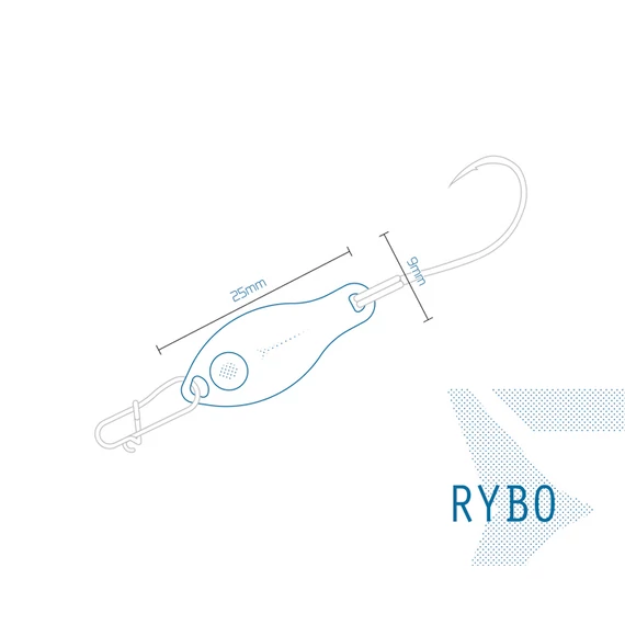 Villantó Delphin RYBO 0.5g SNOW Hook #8 Snap 00