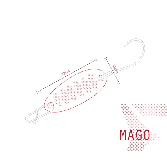 Villantó Delphin MAGO 2g TROUT Hook #8 Snap 00