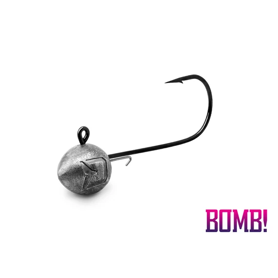 Jig fej tartóval Delphin BOMB! / 5db 7.5g-2/0