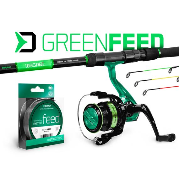 Delphin GreenFEED feeder szett 330cm/100g + 3T + 0,22mm