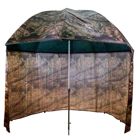 Terepszínú sátras PVC horgászernyő 250cm/camou