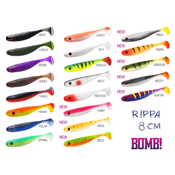 BOMB! Gumihal Rippa / 5db 8cm/HAWAI