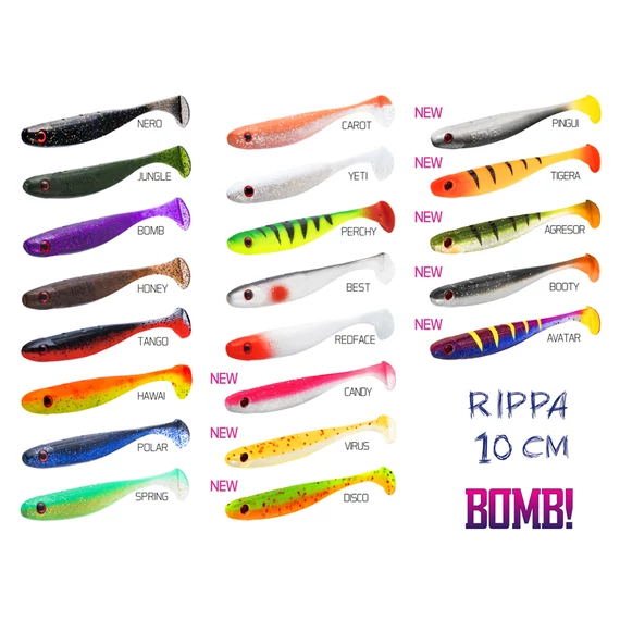 BOMB! Gumihal Rippa / 5db 10cm/HONEY