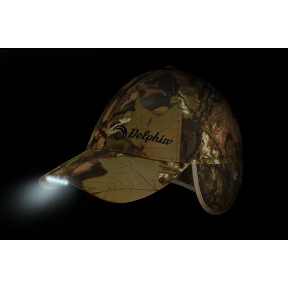 Téli sapka Delphin LED camouflage