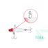 Kép 6/7 - Delphin TERA műcsali 12g REDFACE hook #8